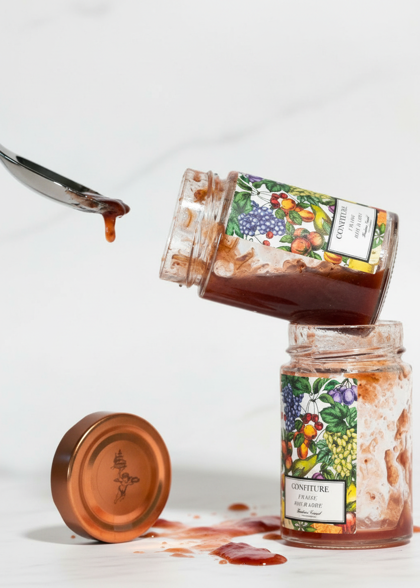 Confiture Fraise Rhubarbe